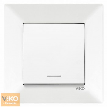 Întrerupător un buton instalare ascunsă indicator Viko Meridian 90970019