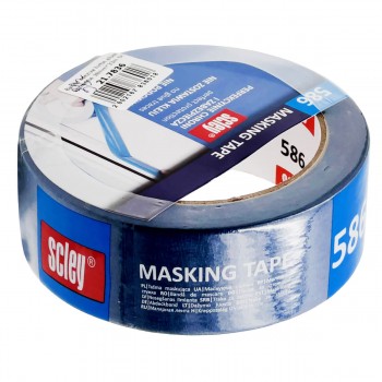 Лента малярная бумажная Scley серия 586 38 мм х 33 м, синяя 0300-863338