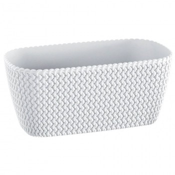 Горшок прямоугольный Prosperplast Splofy Case 297х145х133 мм, 4 л, белый DSPC300-S449