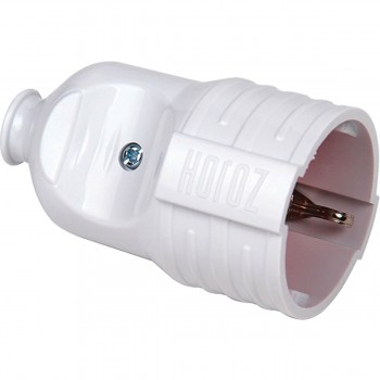 Priză Horoz dreaptă cu împământare 16 A 250 V IP20 alb