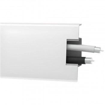Plintă pentru podea din PVC Arbiton MACK 40 Alb mat 2500 mm