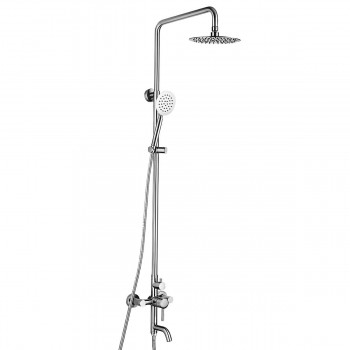 Душевая система Rubano из нержавеющей стали, стойка с тропическим душем, ручной лейкой, смесителем и изливом