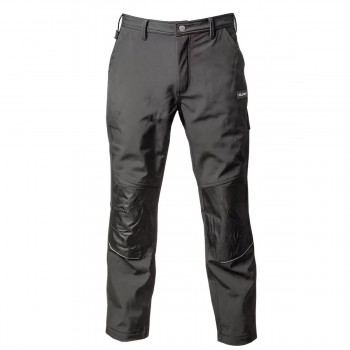 Pantaloni Profmet softshell cu membrană TPU, 300 gr/m², mărime XL, negri, 94% poliester / 6% spandex