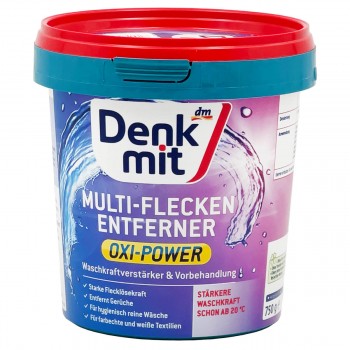 Пятновыводитель для белого и цветного белья DenkMit Oxi Power Multi порошок с активным кислородом 750 г
