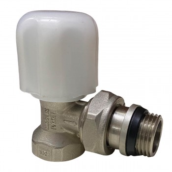 Robinet tur unghiular 1/2 filet extern x 1/2 filet intern pentru radiator cu garnitură