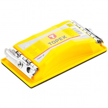 Шлифовальный блок TOPEX 165х85 мм, пластиковый 08A108