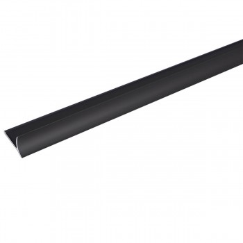 Profil din aluminiu pentru colț interior W10 Dekora 2.5 m, Black Matt