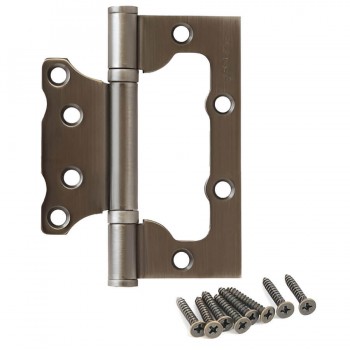 Balama aplicată pentru ușă  APECS 100 x 75 x 2,5 mm, culoare grafit (Cod: 25681)