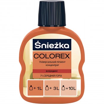 Колер Sniezka COLOREX орех средний №71 0,1 л