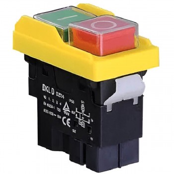 Кнопка пуск-стоп KASAN DZ04, 2P, 250 В, 8 А, IP55, красно-зелёная