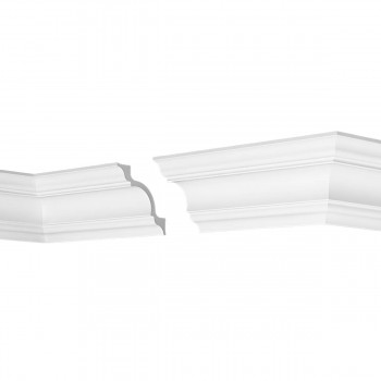 Plintă pentru tavan De-Baghet P 01, 95x95x2000 mm, polistiren XPS