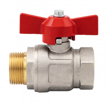 Robinet cu bilă ITAP Ideal 3/4" filet intern x 3/4" filet extern, mâner fluture, 30 bar, din alamă