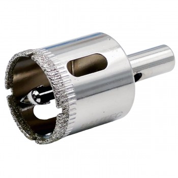 Carotă diamantată BAUTEC 30 mm cu burghiu de centrare pentru sticlă și plăci ceramice (Art. 7030)