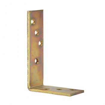 Colțar îngust ranforsat Domax 100x75x30x3 mm din oțel zincat (Art. 403001)