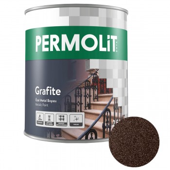 Антикоррозийная краска по металлу PERMOLIT GRAFITE с эффектом металлик, 0,75 л, шоколад 1782