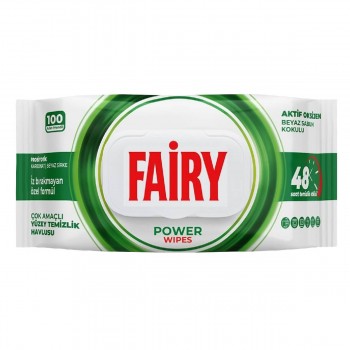 Влажные салфетки для уборки Fairy Power 100 шт