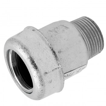 Mufă de strângere cu filet extern AGAFLEX 1" inch (31.2 - 34.4 mm) din fontă zincată