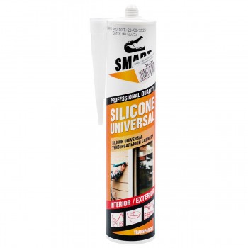Silicon universal sanitar Smart Fix transparent 310 ml pentru baie, bucătărie și sticlă