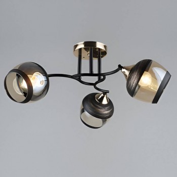 Lustră pentru tavan O’LESSYA (A3858/3) negru/auriu, 220-230 V, IP20, 580 x 580 x 220 mm