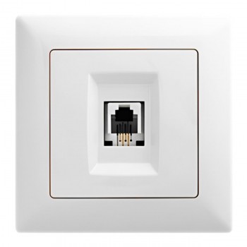 Розетка компьютерная Gunsan Visage RJ45 белая (Арт. 01281100100130)