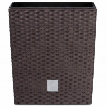 Кашпо для цветов Prosperplast Rato Low DRTS325L-440U 320х320х325 мм, 32 л, квадратное, с вкладышем 21 л