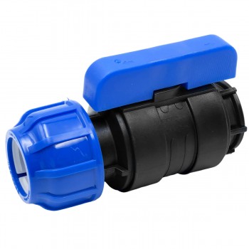 Robinet sferă pentru țevi din polietilenă POELSAN 40 mm x 1 1/4 filet intern (Mama)