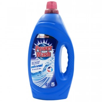 Detergent lichid Power Wash GEL formel Vollwaschmittel Universal 4 l, 92 spălări