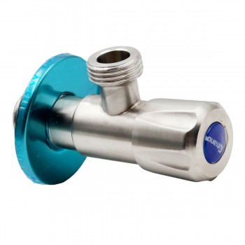 Robinet cu bilă colțar Rubano 1/2 filet extern x 1/2 filet extern, din oțel inoxidabil