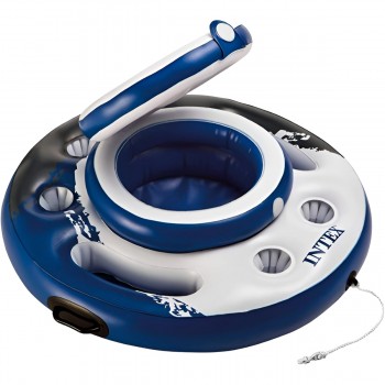 Надувной холодильник бар INTEX River Run Mega Chill d.89 см, 5 держателей напитков