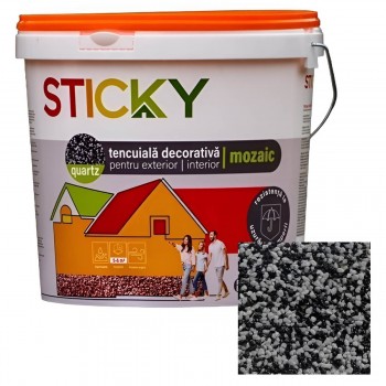 Декоративная штукатурка STICKY Mozaic M102 25 кг, мозаичная акриловая, для внутренних и наружных работ