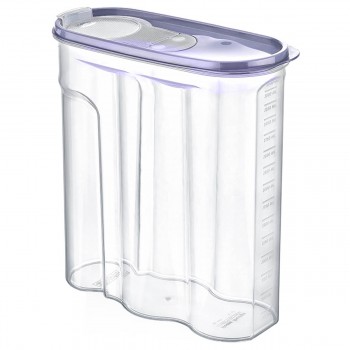 Контейнер для сыпучих Plastart SA-945, 4 л, прозрачный, пищевой пластик, с крышкой