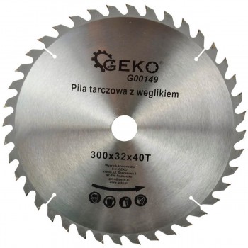 Диск пильный по дереву GEKO G00149 300х32 мм, 40 зубьев, твёрдосплавный