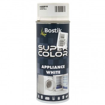 Эмаль аэрозольная (спрей) Bostik SUPER COLOR Appliance White белый, 400 мл