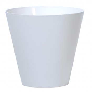 Горшок для цветов Prosperplast Tubus DTUB250-S449, 25x23,3 см, 7 л, белый
