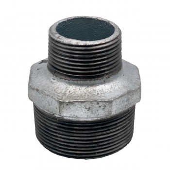 Niplu adaptor HYDRO-S 2 filet extern x 1 1/4 filet extern din fontă zincată 1024520