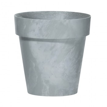 Горшок круглый Prosperplast Cube Beton Effect 170х150 мм, 2.2 л, бетон DCUB170E-422U
