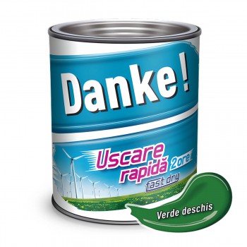 Эмаль Danke! алкидная светло зеленая глянцевая 2,5 л