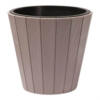 Горшок круглый Prosperplast 299х281 мм, 8 л, мокка DBWO300-7529U