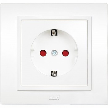 Розетка скрытой установки Elbi Zena с защитной шторкой 500-010200-243