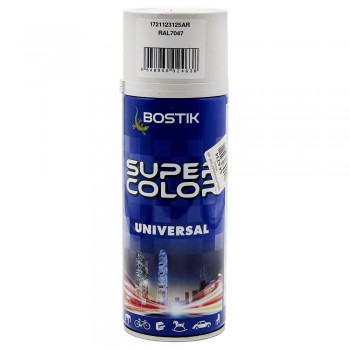 Эмаль аэрозольная Den Braven Super Color UNIVERSAL бело-серая глянцевая 400 мл