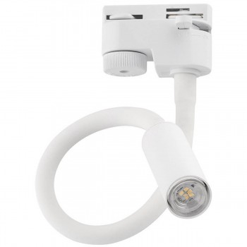 Corp de iluminat pe șină TK Lighting TRACER alb, monofazat, G9, Lagos Flex, IP20, 370x340x415 mm (Art. 4955)