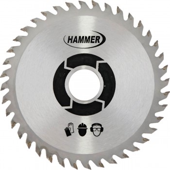 Disc circular pentru lemn Hammer 125 x 22 mm, 40 de dinți, pentru polizor unghiular