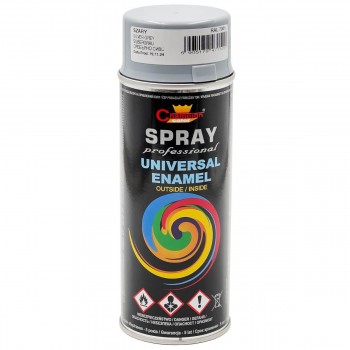 Spray email Champion Color UNIVERSAL ENAMEL argintiu gri lucios, RAL 7001, 400 ml