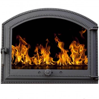 Дверца чугунная для барбекю, печей и каминов 580x450 мм