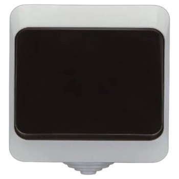 Întrerupător aparent cu un buton 1000kW Selena Aqua, 10A, 220-250V, IP44, alb, KW-0206-0701