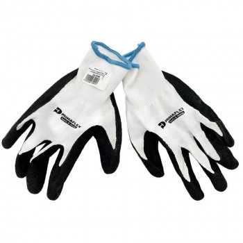 Mănuși de protecție PRIMAFLEX din latex alb-negru L60101