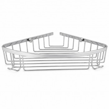 Raft colțar pentru baie HOLA, din oțel inoxidabil cromat, 280x210x50 mm (Art. 0430364)