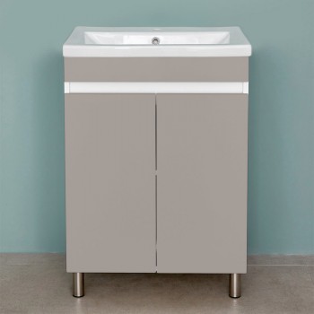 Тумба под раковину BAYRO Trend Duo Light Grey светло-серый 585х823 мм