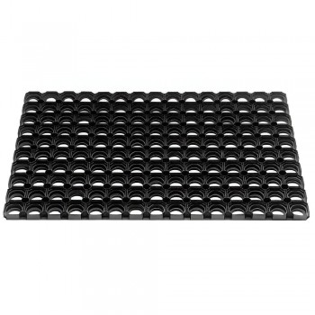 Covoraș de intrare din cauciuc DOMINO 40x60 cm, grosime 17 mm, negru