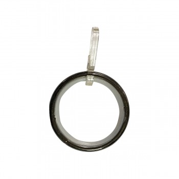 Кольцо с крючком бесшумное Dekora Prestige 25 Onyx d 43 мм 10 шт.